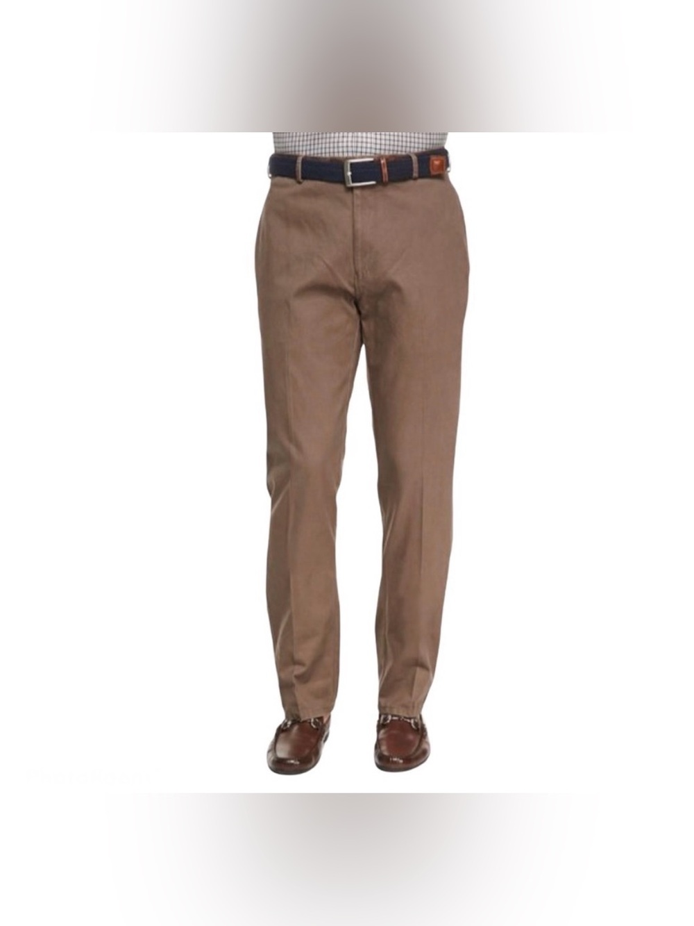 NWT Peter Millar Raleigh Twill Flat Front Chinos Pants Espresso 34” Waist